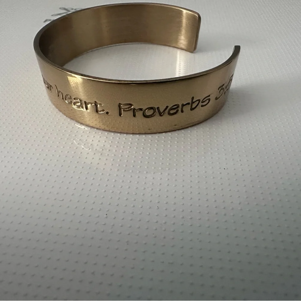 Gold Rustic Cuff - Picture 5 of 5